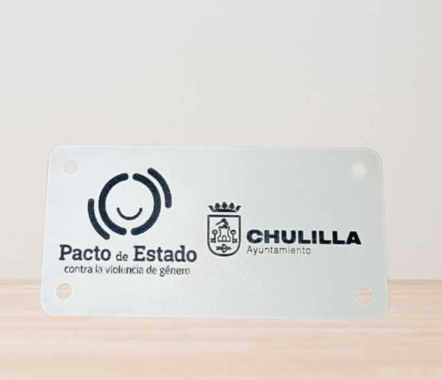 Pacto de estado Ayuntamiento de Chulilla Grabado láser