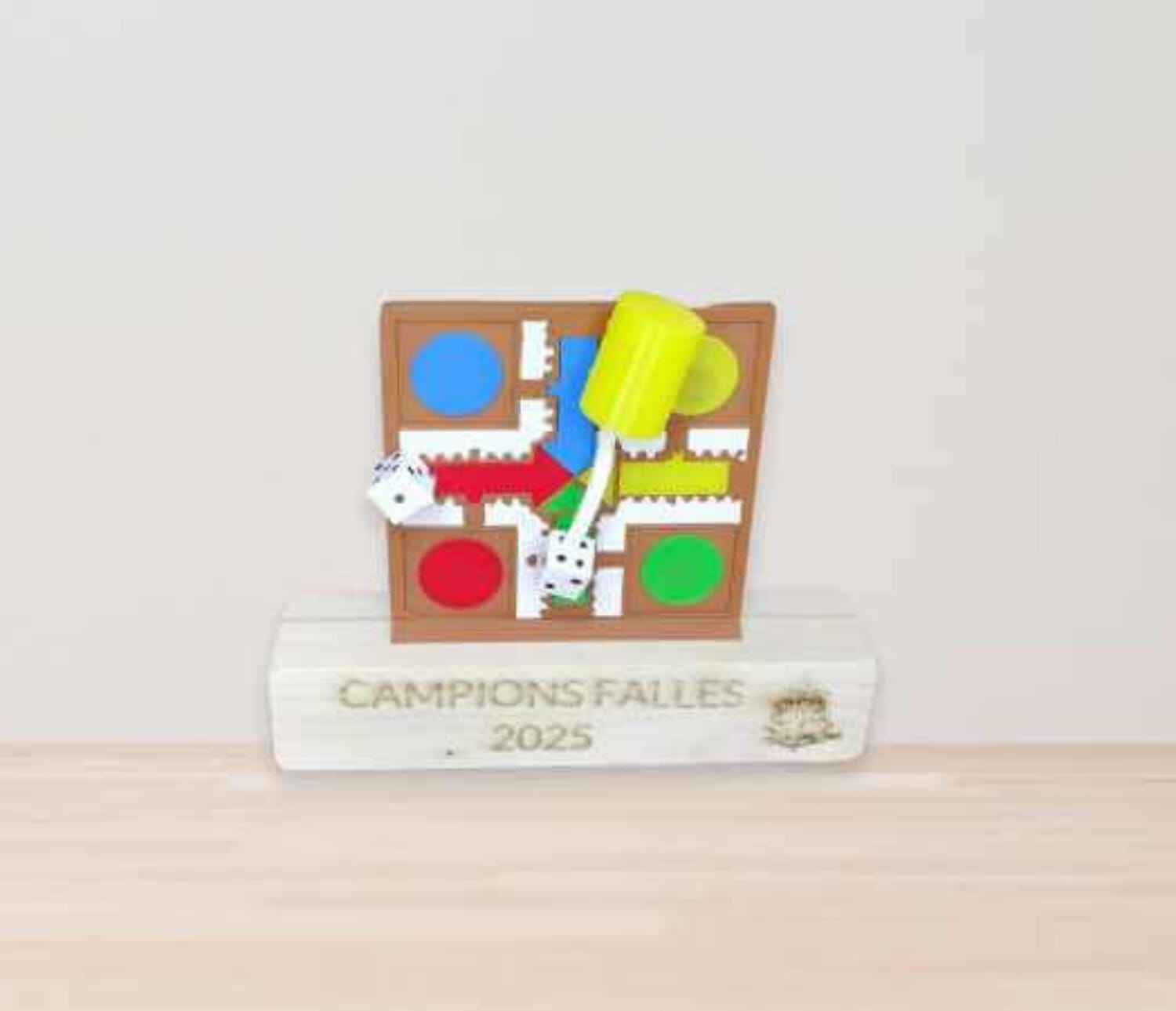 Trofeo Parchis falles 2025 impresion 3d